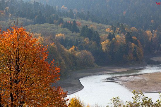 Jezioro Solinskie. Niski poziom wody 18-10-2012r. EU, Pl, podkarpackie.