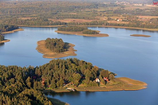 Jezioro Narie. EU, Pl, warminsko - mazurskie. LOTNICZE.