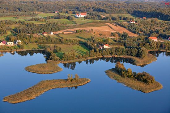 Jezioro Narie. EU, Pl, warminsko - mazurskie. LOTNICZE.