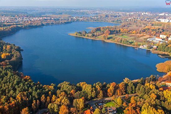 Olsztyn, Jezioro Kortowskie widok od strony S. EU, PL, Warm-Maz. LOTNICZE.