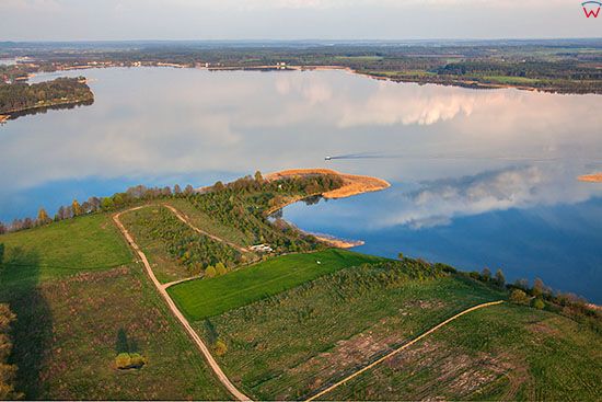 Jezioro Swiacajty. EU, Pl, Warm-Maz. Lotnicze.