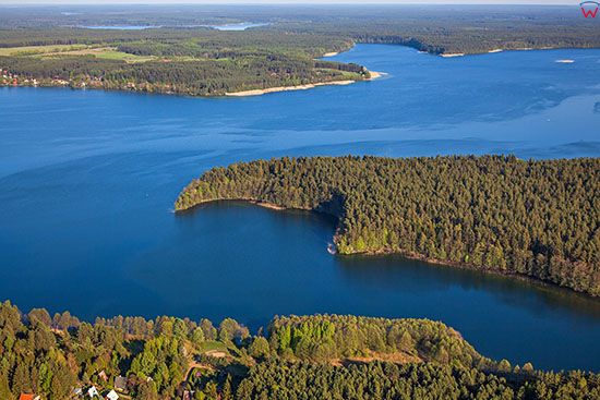 Jezioro Pluszne. EU, PL, Warm-Maz. Lotnicze.