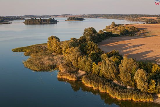 Jezioro Dziezgon,. EU, PL, Pomorskie. Lotnicze.