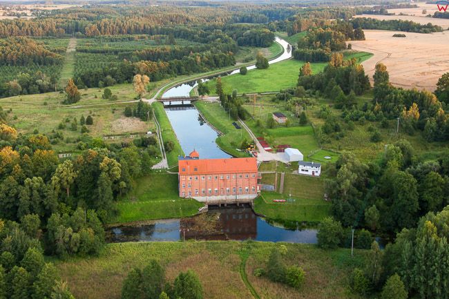 Jezioro Pierzchalskie - zbiornik zaporowy na Paslece. EU, PL, Warm-Maz. Lotnicze.
