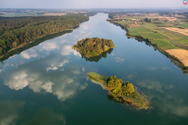 Jezioro Sunowo. EU, Pl, Warm-Maz. Lotnicze