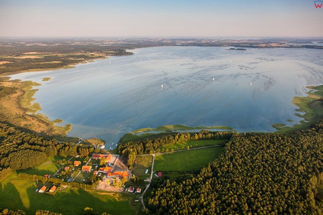 Jezioro Dargin widok od strony N. EU, PL, Warm-Maz. Lotnicze.