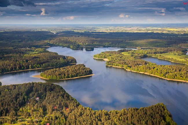 Jezioro Kalwa. EU, Pl, warm-maz. Lotnicze