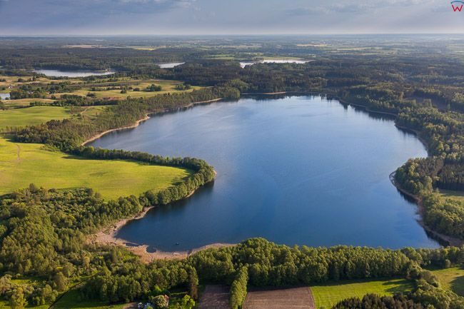 Jezioro Dabrag. EU, Pl, warm-maz. Lotnicze