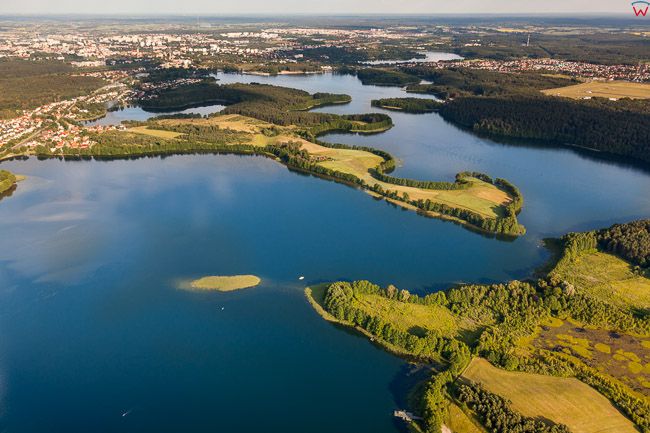 Jezioro Ukiel. EU, PL, warm-maz. Lotnicze.