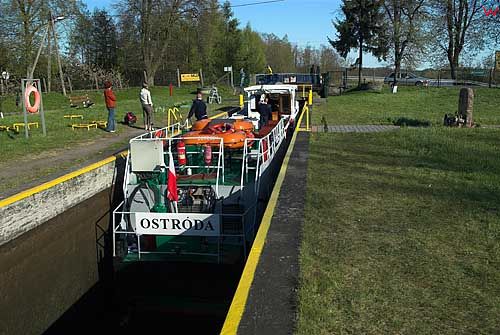 Kanal Ostrodzko-Elblaski. Sluza w Milomlynie.