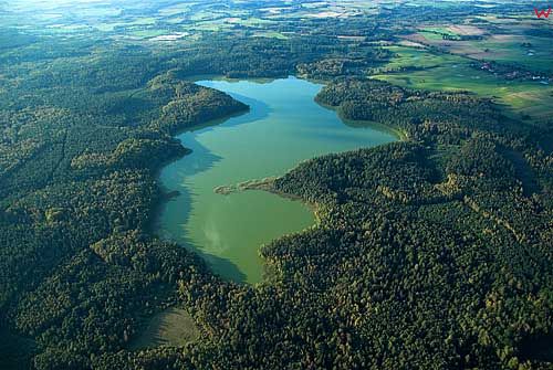 LOTNICZE. Jezioro Taftowo, okolica Ornety.