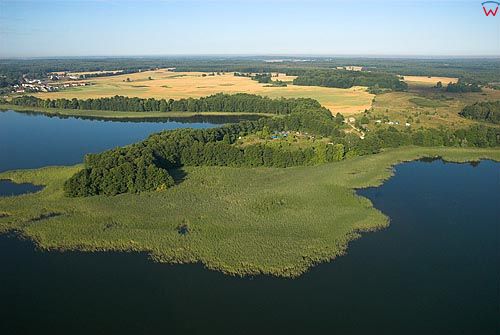 LOTNICZE. Warm-Maz. Rezerwat Jezioro Dobskie.