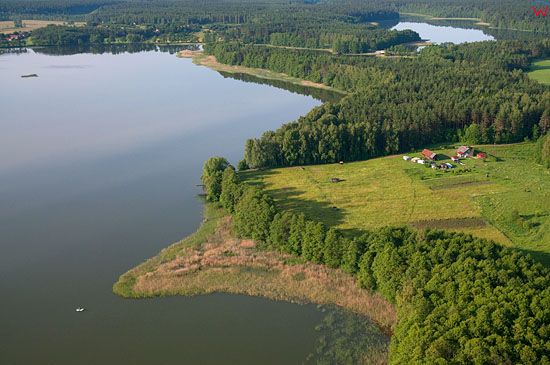 Lotnicze, Pl, warm-maz. Mazurski Park Krajobrazowy. Jezioro Mokre, Lawny Lasek.