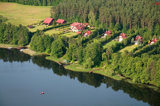 Lotnicze, Pl, warm-maz. Mazurski Park Krajobrazowy. Jezioro Beldany, okolica m. Kamien.