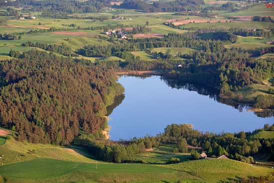 Suwalski Park Krajobrazowy. Jezioro Kopane. EU, Pl, warm-maz, LOTNICZE.