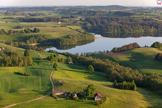 Suwalski Park Krajobrazowy. Jezioro Jeglowek. EU, Pl, warm-maz, LOTNICZE.