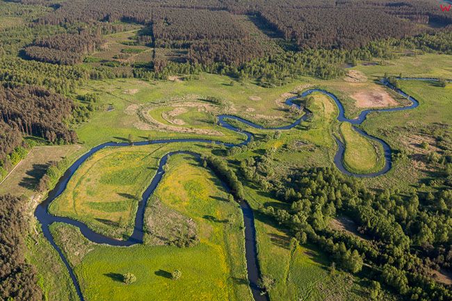 Brodnicki Park Krajobrazowy, i rzeka Drweca, 26.05.2016. EU, PL, Kuj-Pom. Lotnicze.