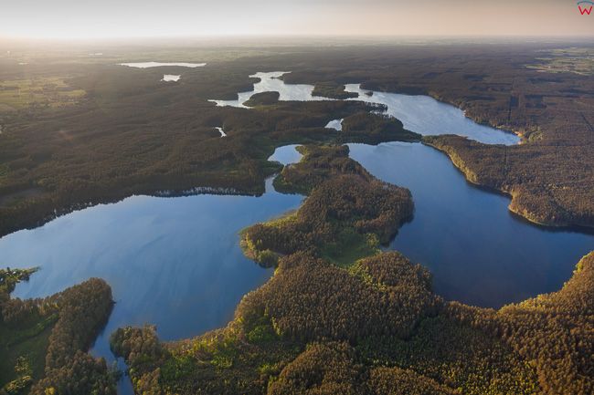 Brodnicki Park Krajobrazowy, 26.05.2016 n/z jezioro Debno i Robotno. EU, PL, Kuj-Pom. Lotnicze.