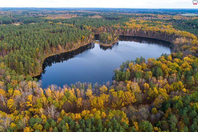Mazurski Park Krajobrazowy, jezioro Klimunt. EU, pl, warm-maz. Lotnicze