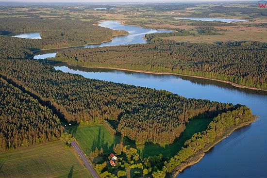 Lotnicze, warm-maz, Pojezierze Mazurskie (Elckie). Jezioro Lipinskie.