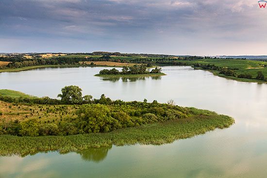 Jezioro Salet Maly. EU, PL, Warm-Maz. Lotnicze.