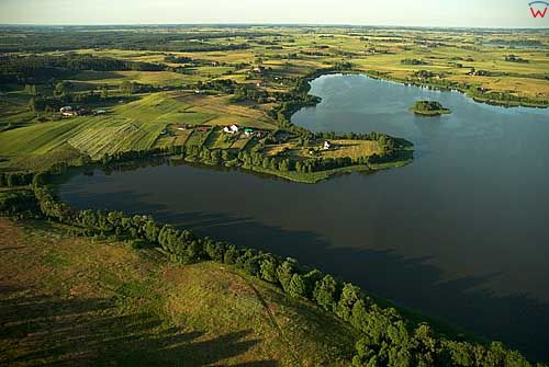 Lotnicze. Jezioro Blanki, widok od strony polodniowej.