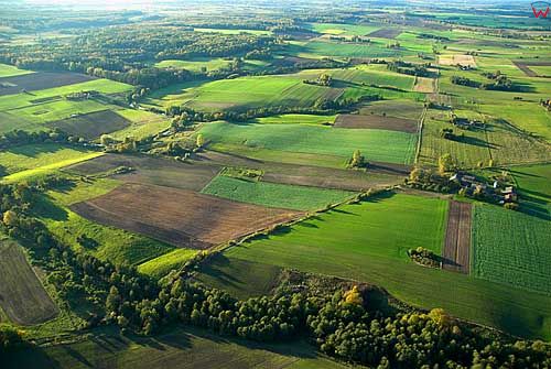 LOTNICZE. Pejzaz okolicy Ornety.