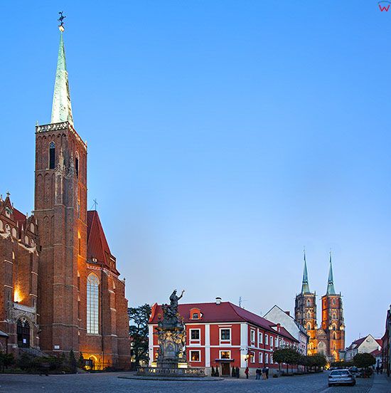 Wroclaw - Ostrow Tumski, ulica Katedralna. EU, Pl, Dolnoslaskie.