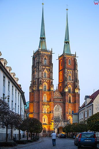 Wroclaw, Ostrow Tumski z Katedra. EU, Pl, Dolnoslaskie.