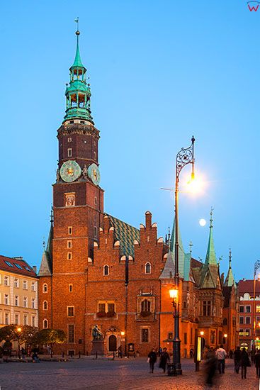 Wroclaw, Ratusz przy Rynku Miejskim. EU, PL, Dolnoslaskie.