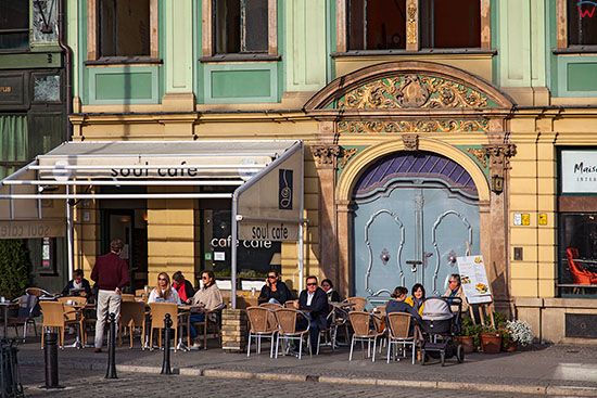 Wroclaw, restauracje, ogrodki na Placu Solnym. EU, PL, Dolnoslaskie.