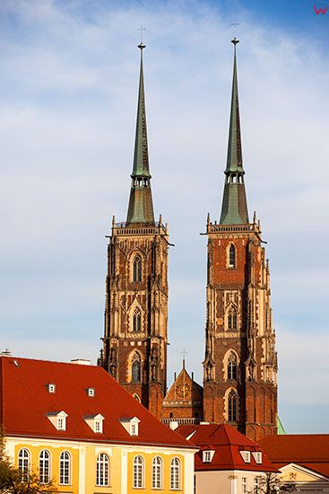 Wroclaw, wieze katedry wroclawskiej. EU, PL, Dolnoslaskie.