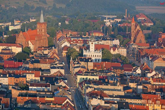 Chelmno - stare miasto. EU, PL, Kujawsko-Pomorskie. LOTNICZE.