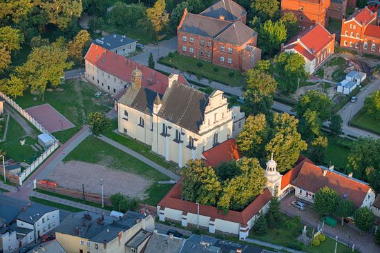 Swiecie - Klasztor pobernardynski. EU, PL, Kujawsko-Pomorskie. LOTNICZE.