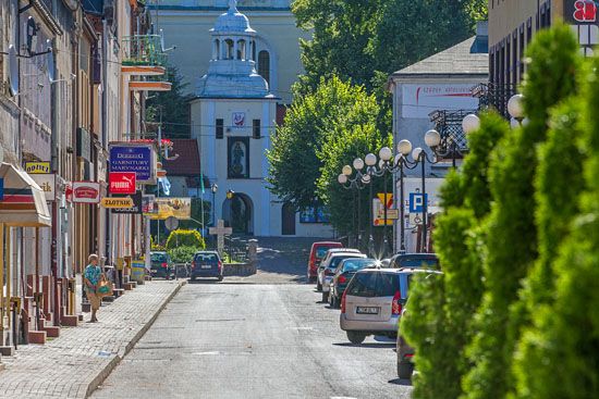 Swiecie, panorama na ulice Sadowa. EU, PL, Kujawsko-Pomorskie.