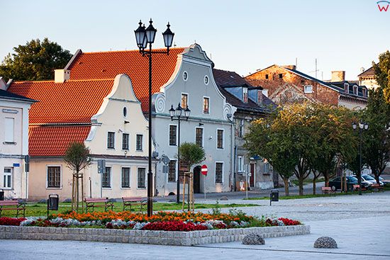 Wloclawek, kamienice na Starym Rynku. EU, PL, Kujawsko - Pomorskie.