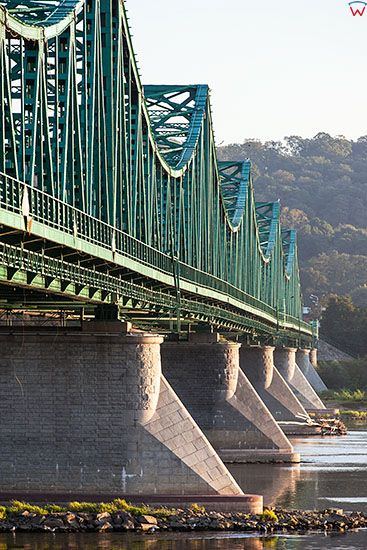 Wloclawek, Most na wisle im. marszalka Rydza Smiglego. EU, PL, Kujawsko - Pomorskie.