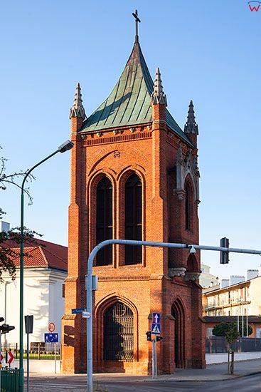 Wloclawek, neogotycka dzwonnica przy katedrze. EU, PL, Kujawsko - Pomorskie.