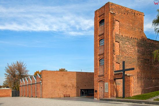 Lodz Radogoszcz, Niemiecki Oboz Koncentracyjny - Pomnik Zamordowanych Wiezniow przez Hitlerowcow. EU, PL, Lodzkie.