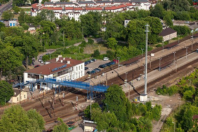Lowicz, Dworzec Kolejowy PKP. EU, PL, Lodzkie. Lotnicze.