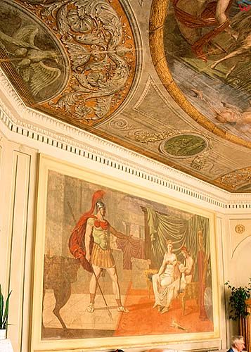 Surhów-malowidła ścienne Mikołaja Monti, w pałacu