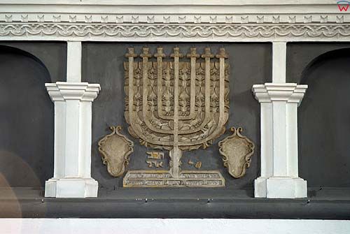 Detal z wnętrza synagogi w Szczebrzeszynie