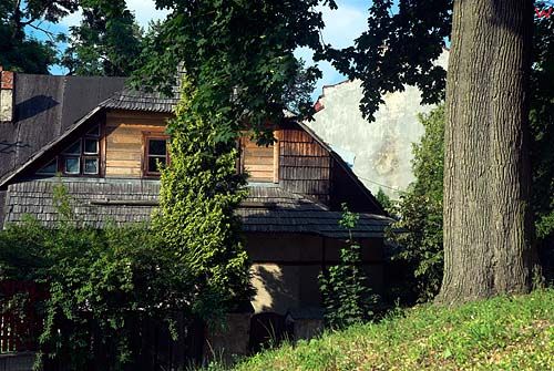 Drewniana chata w Szczbrzeszynie