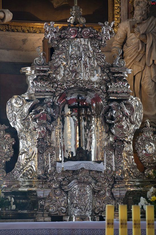 Zamosc - srebrne tabernakulum w Katedrze. EU, Pl, Lubelskie.