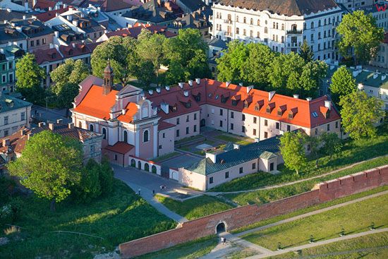 Zamosc - Klasztor Klarysek. EU, PL, Lubelskie. LOTNICZE.