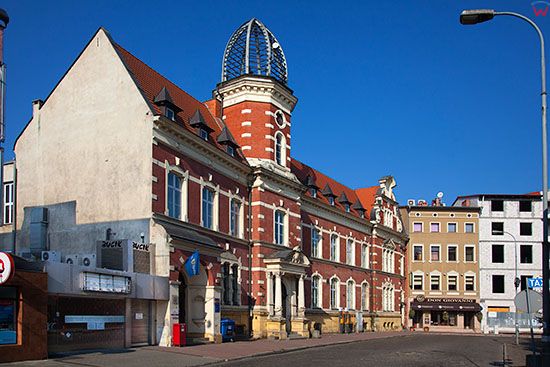 Gorzow Wielkopolski, budynek Poczty Polskiej przy ulicy Pocztowej. EU, PL, Lubuskie.