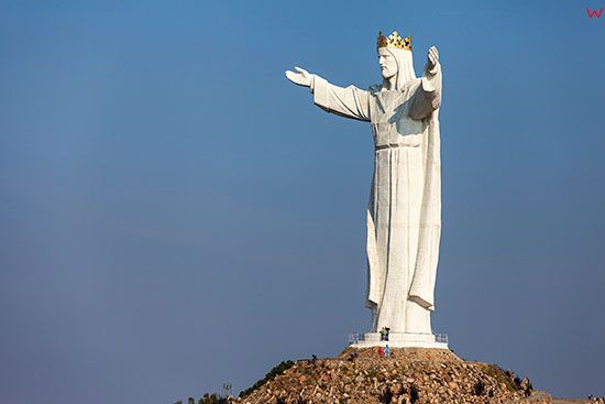 Swiebodzin, Figura Jezusa Chrystusa Krola Wszechswiata. EU, PL, Lubuskie.. Lotnicze.