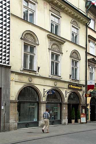Krakow. Kamienice przy ulicy Florianskiej.