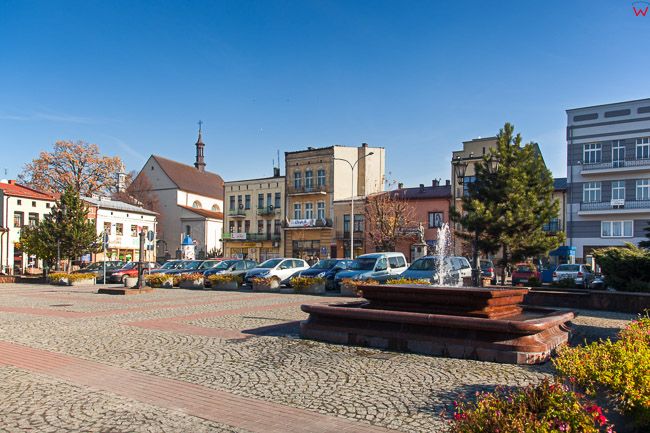 Wolbrom, rynek miejski. EU, PL, Malopolska.
