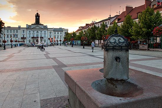 Plock, Stary Rynek z Ratuszem. EU, PL, Mazowieckie.